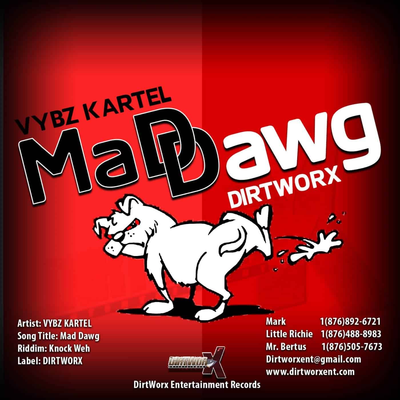 Knock Weh Riddim - 2016 Dancehall ft Vybz Kartel - "Madd Dawg" - Dirtworx Entertainment
