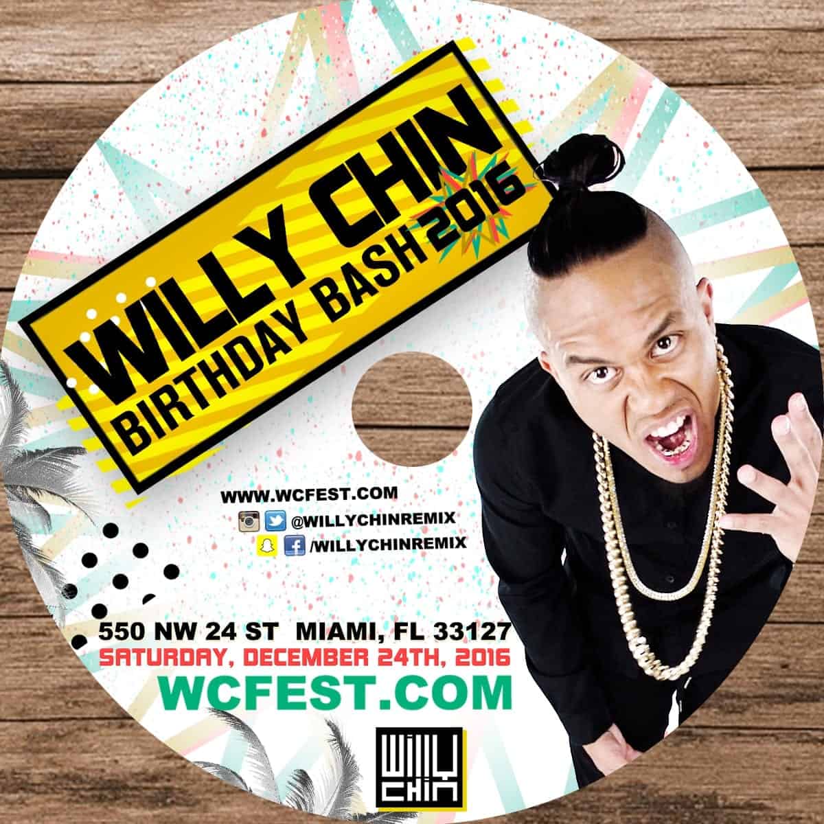 Willy Chin Birthday Bash 2016 Promo Mix
