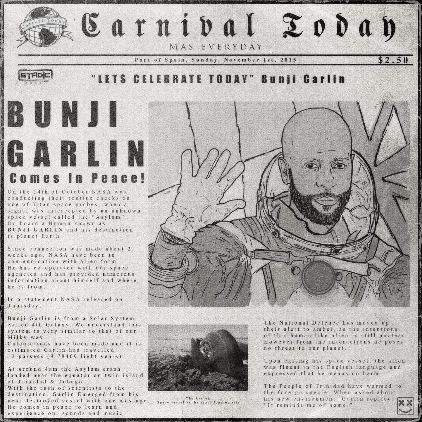 Bunji Garlin - Carnival Today - Produced By Stadic - 2016 Soca