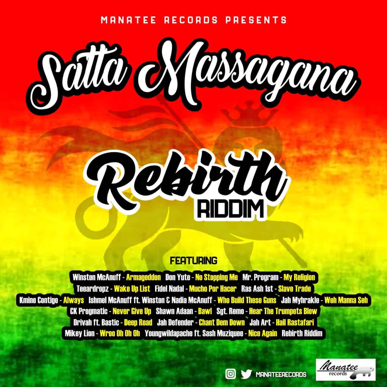Satta Massagana Rebirth Riddim - Manatee Records
