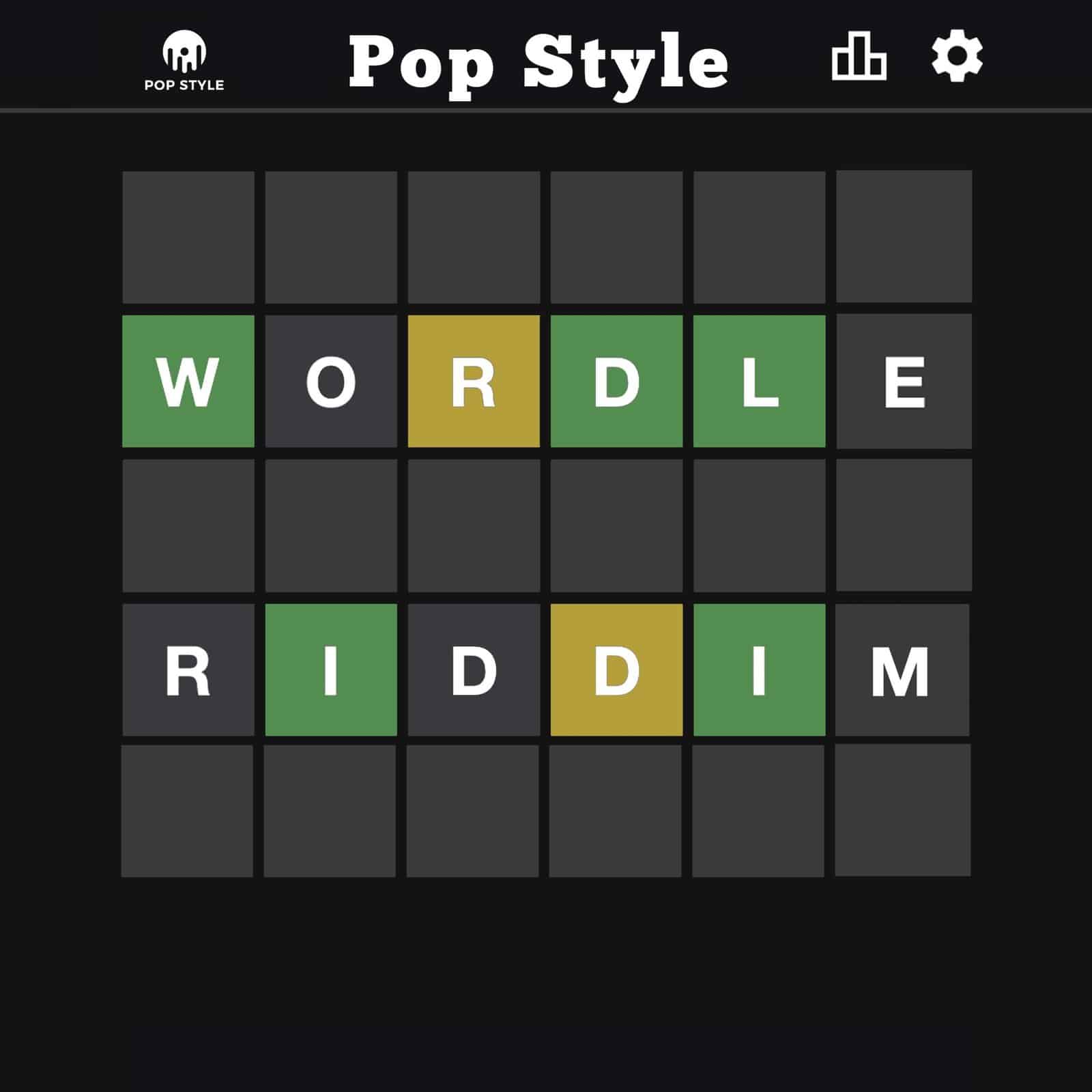 Wordle Riddim - Pop Style