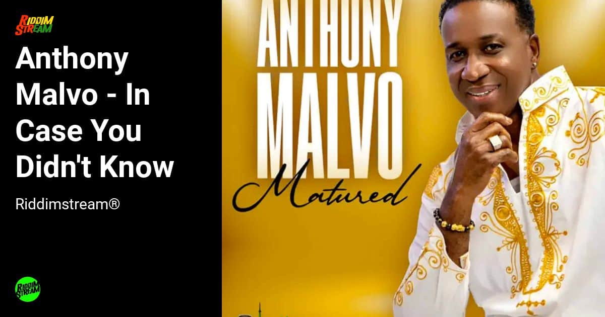 Anthony Malvo In Case You Didn't Know DJ Pack